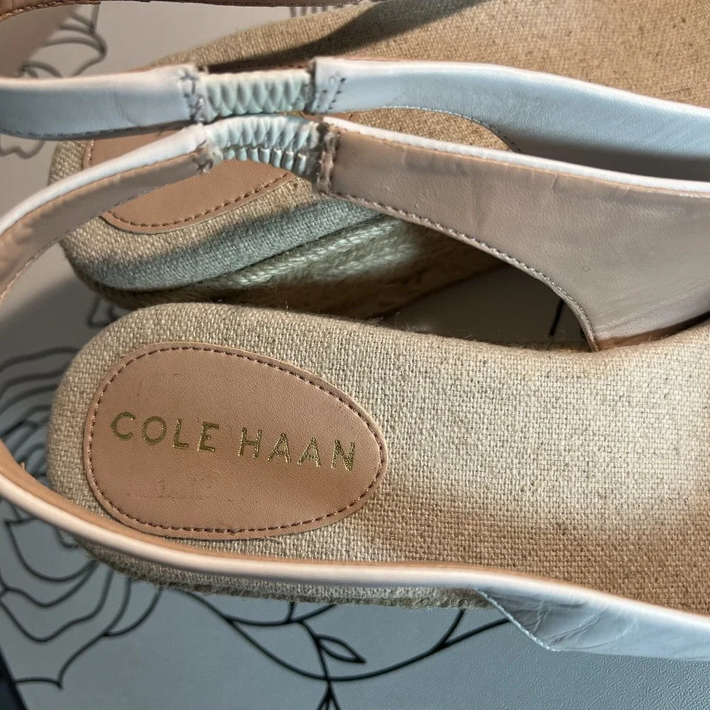 Cole Haan women's Shoes Sandals Cloudfeel Espadrille Wedge Slingback Size 10B